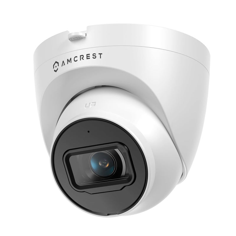Amcrest UltraHD 4K (8MP) Outdoor Security IP Turret PoE Camera, 3840x2160, 98ft NightVision, 125Â° FOV, IP67 Weatherproof, MicroSD Recording (256GB), IP8M-T2599EW-AI-V3 (White) - Image 1